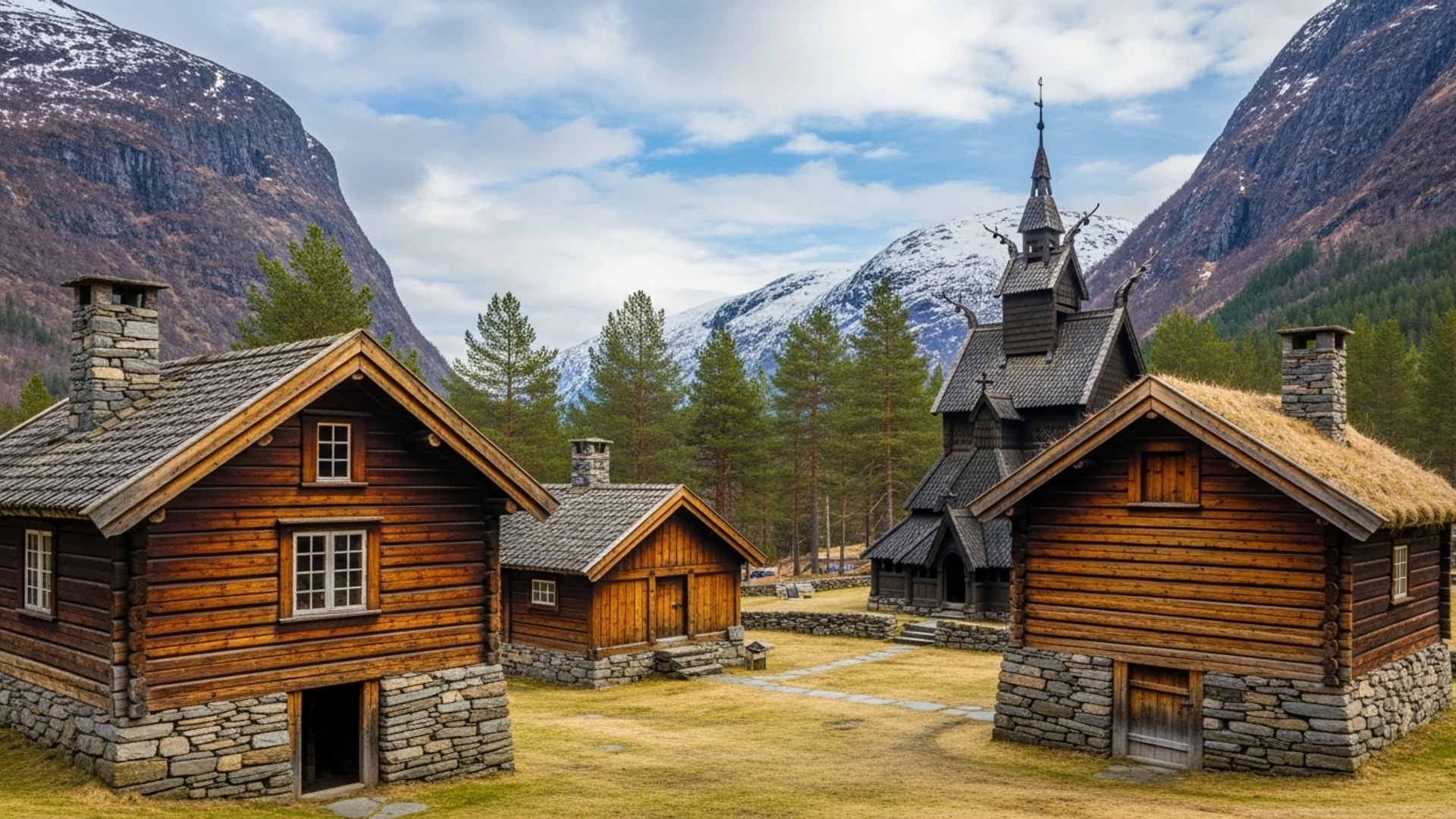 Sveitsisk chalet og alpin blockbau-tradisjon